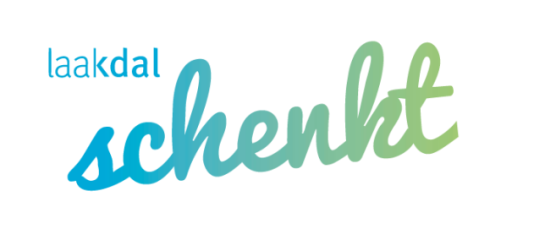 Dit is het logo van de Laakdal Schenkt cadeaubon