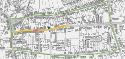 asfalteringswerken Smissestraat kaartweergave